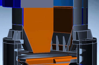 Layout of a shaft cooler